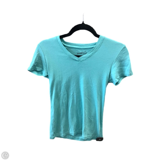 Top Short Sleeve By Eddie Bauer In Blue, Size: S