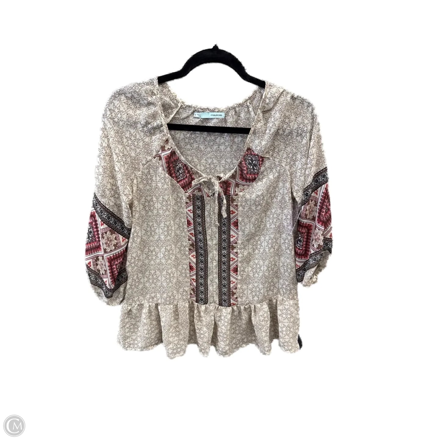 Top 3/4 Sleeve By Maurices In Tan, Size: S