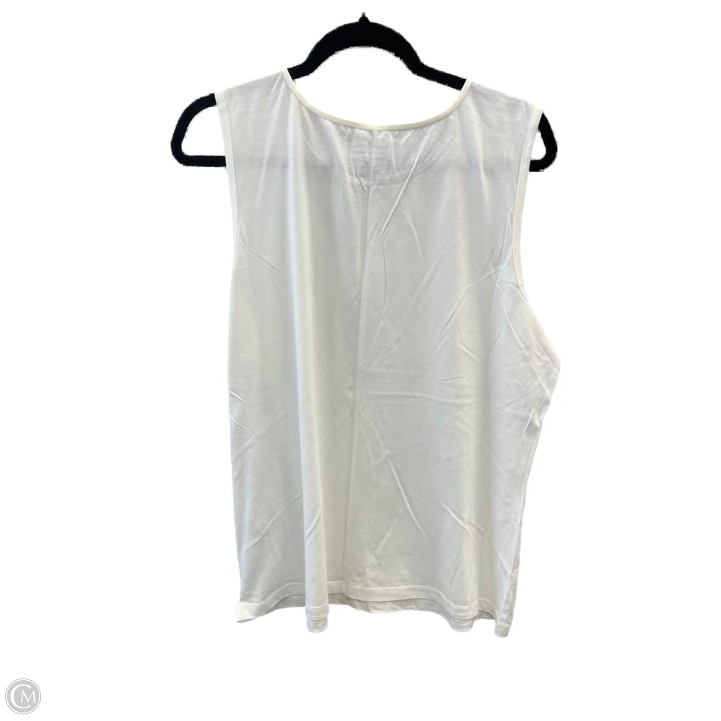 Top Sleeveless By Christopher And Banks In White, Size: Xl