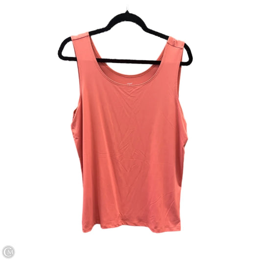 Top Sleeveless By Cj Banks In Pink, Size: Xl