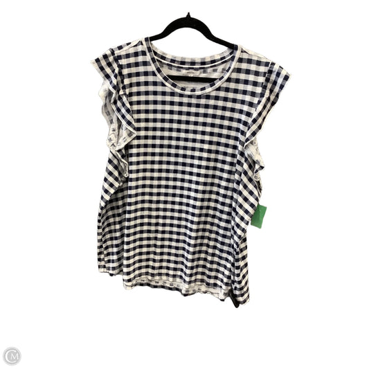 Top Sleeveless By Maurices In Checkered Pattern, Size: 2x