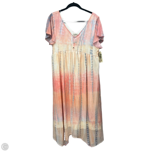 Dress Casual Maxi By One World In Multi-colored, Size: Xl
