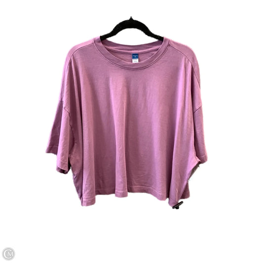 Top Short Sleeve By Old Navy In Purple, Size: 3x