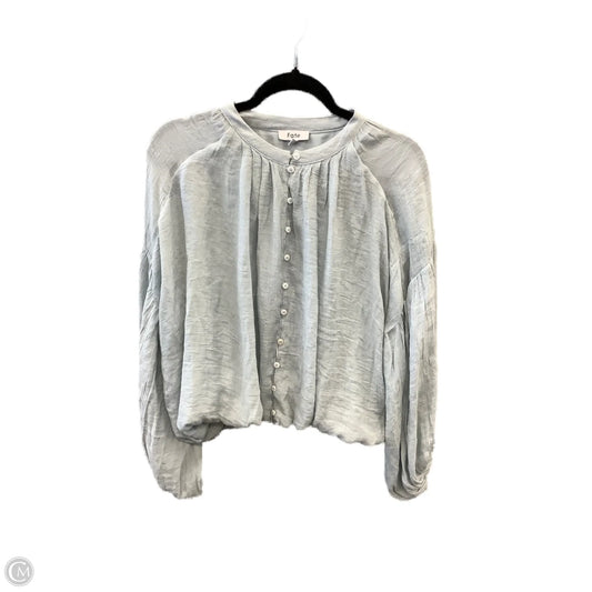 Top Long Sleeve By Fate In Blue, Size: S