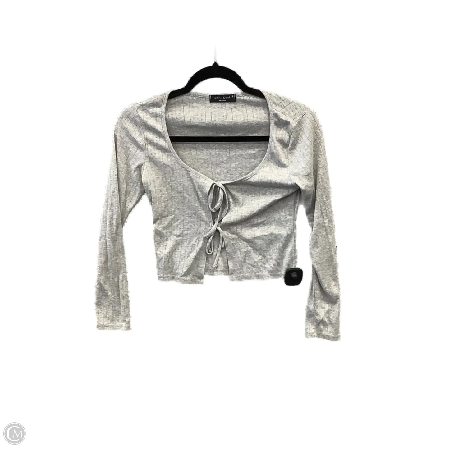 Top Long Sleeve By Clothes Mentor In Grey, Size: S