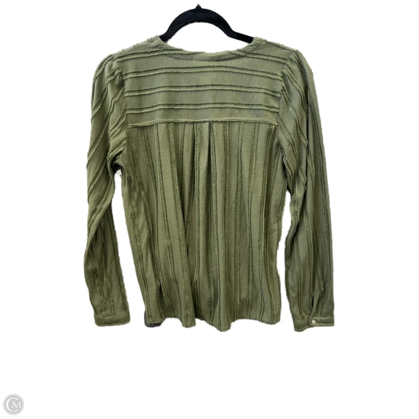 Top Long Sleeve By Maeve In Green, Size: S