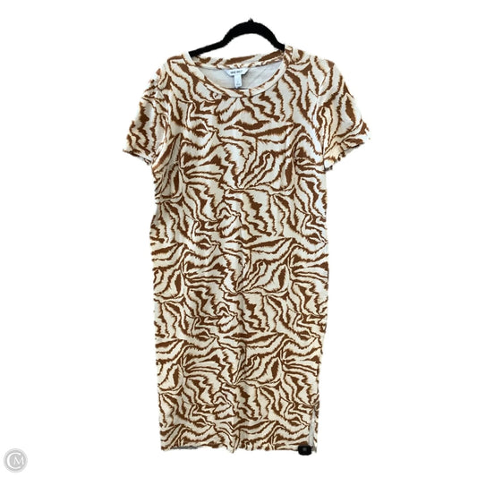 Dress Casual Midi By Nine West In Brown, Size: L