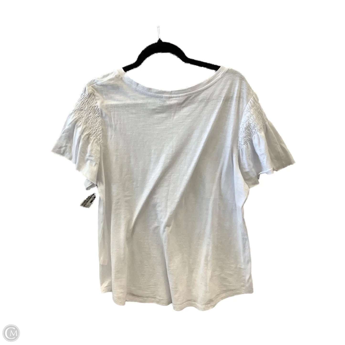Top Short Sleeve By Lc Lauren Conrad In White, Size: Xl