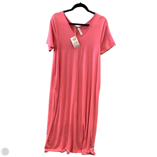 Dress Casual Maxi By Zenana Outfitters In Pink, Size: L