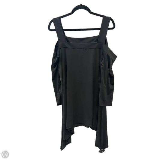 Top Short Sleeve By Cha Cha Vente In Black, Size: 1x