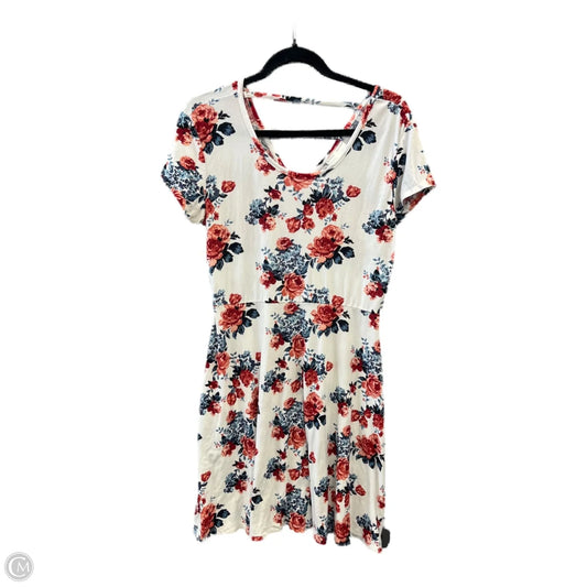 Dress Casual Midi By Bobbie Brooks In Floral Print, Size: S