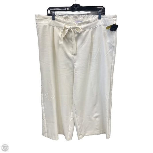 Pants Dress By Liz Claiborne In White, Size: 18