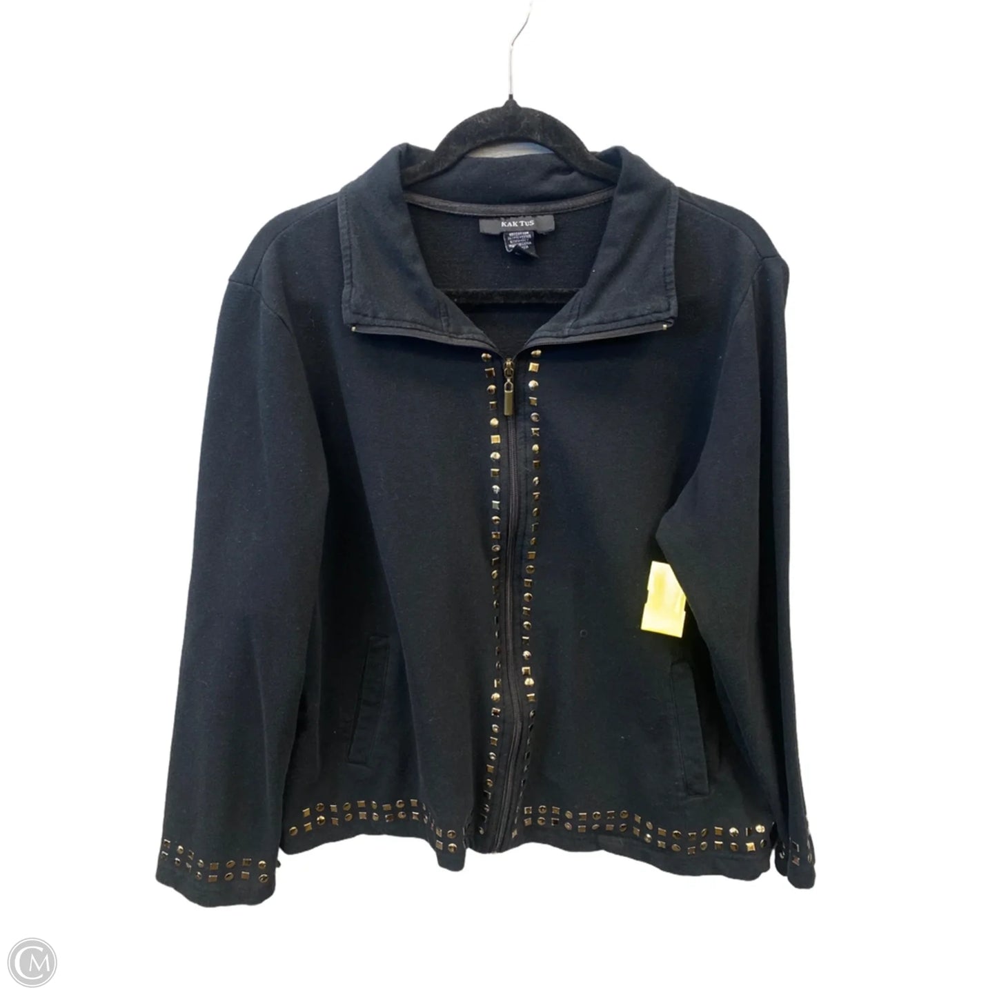 Sweatshirt Collar By Kaktus In Black, Size: 1x