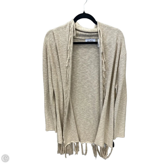 Cardigan By Clothes Mentor In Beige, Size: L