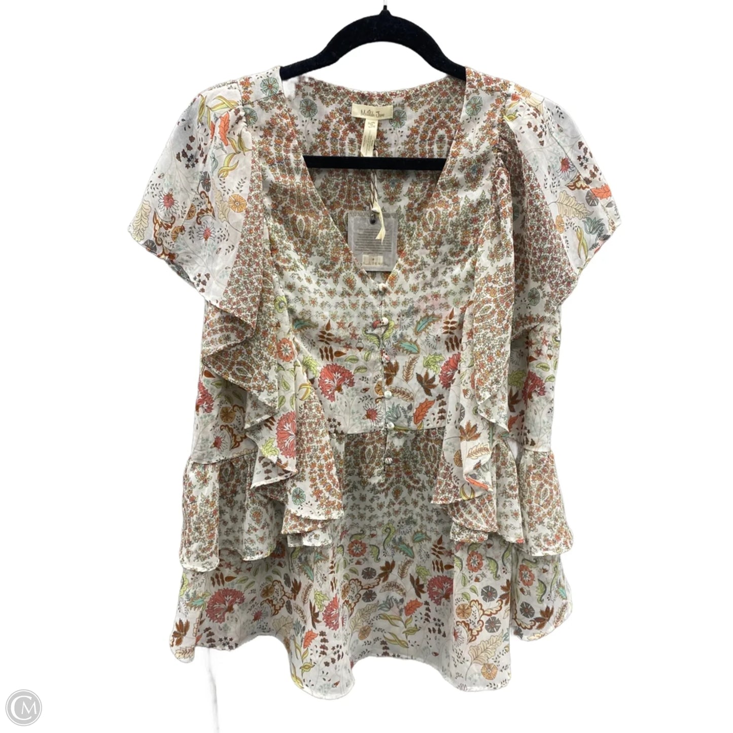 Top Sleeveless By Matilda Jane In Multi-colored, Size: M