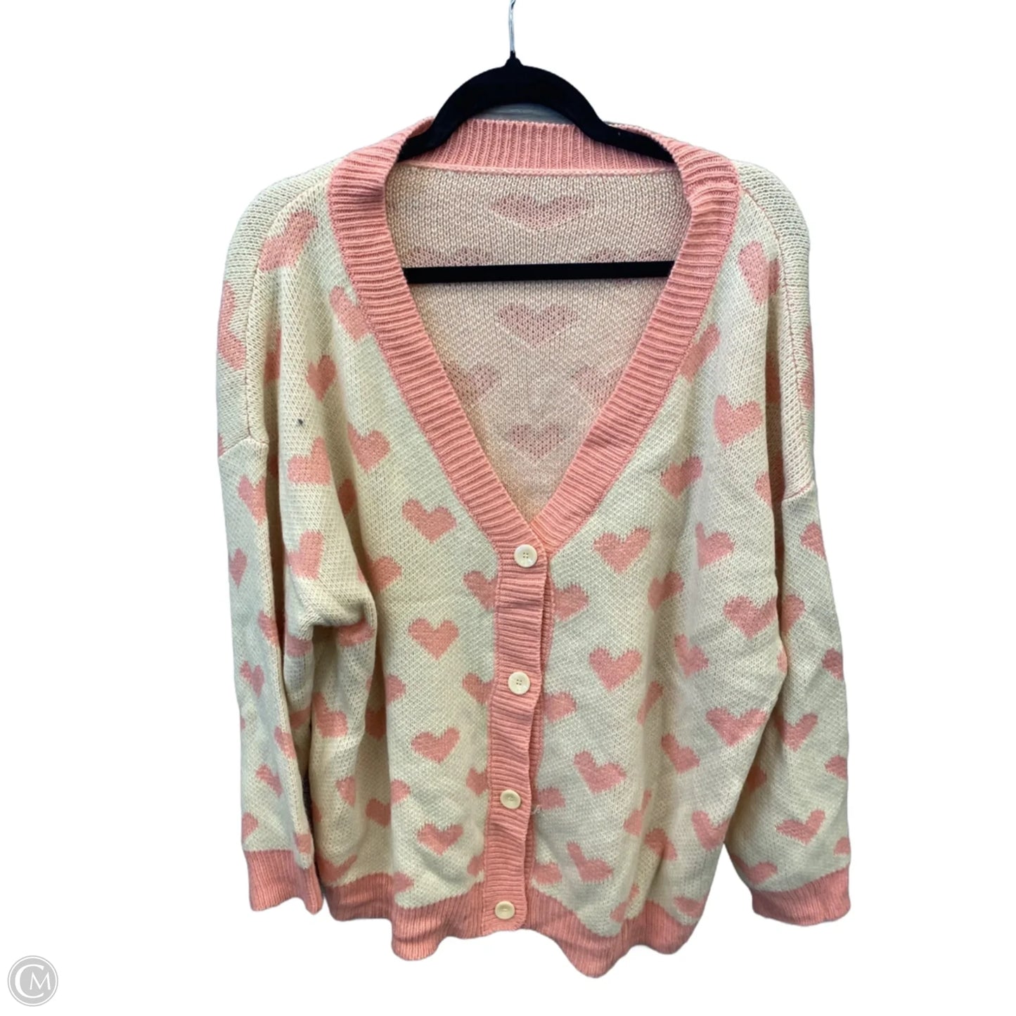 Cardigan By Shein In Pink, Size: 1x