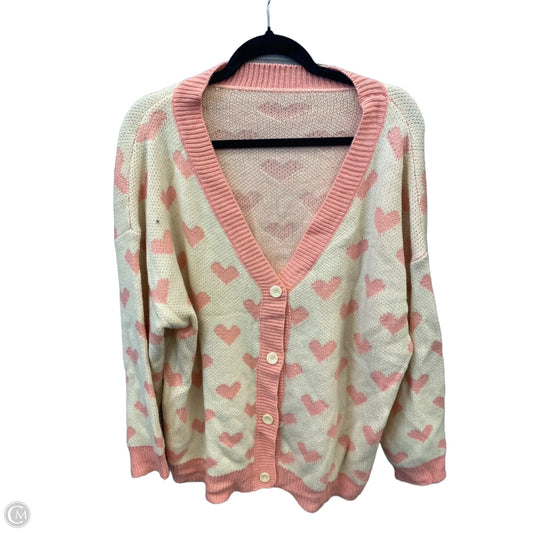 Cardigan By Shein In Pink, Size: 1x
