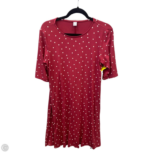 Dress Casual Midi By Old Navy In Polkadot Pattern, Size: M