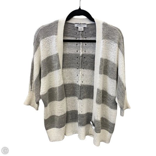 Cardigan By Liz Claiborne In Grey & White, Size: S