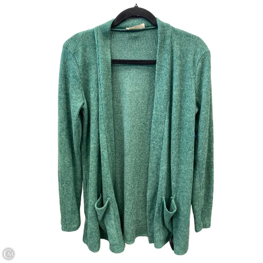 Cardigan By Zenana In Green, Size: S