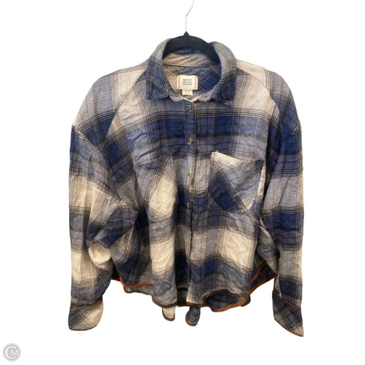 Top Long Sleeve By Bdg In Blue, Size: Sp