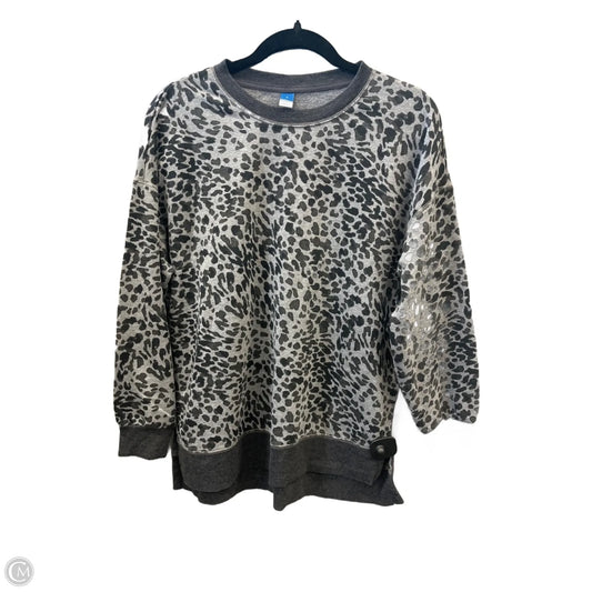 Top Long Sleeve By Old Navy In Grey, Size: S