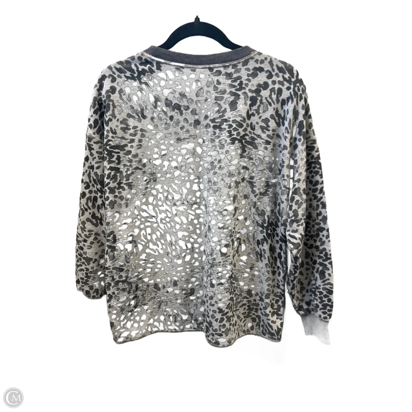 Top Long Sleeve By Old Navy In Grey, Size: S