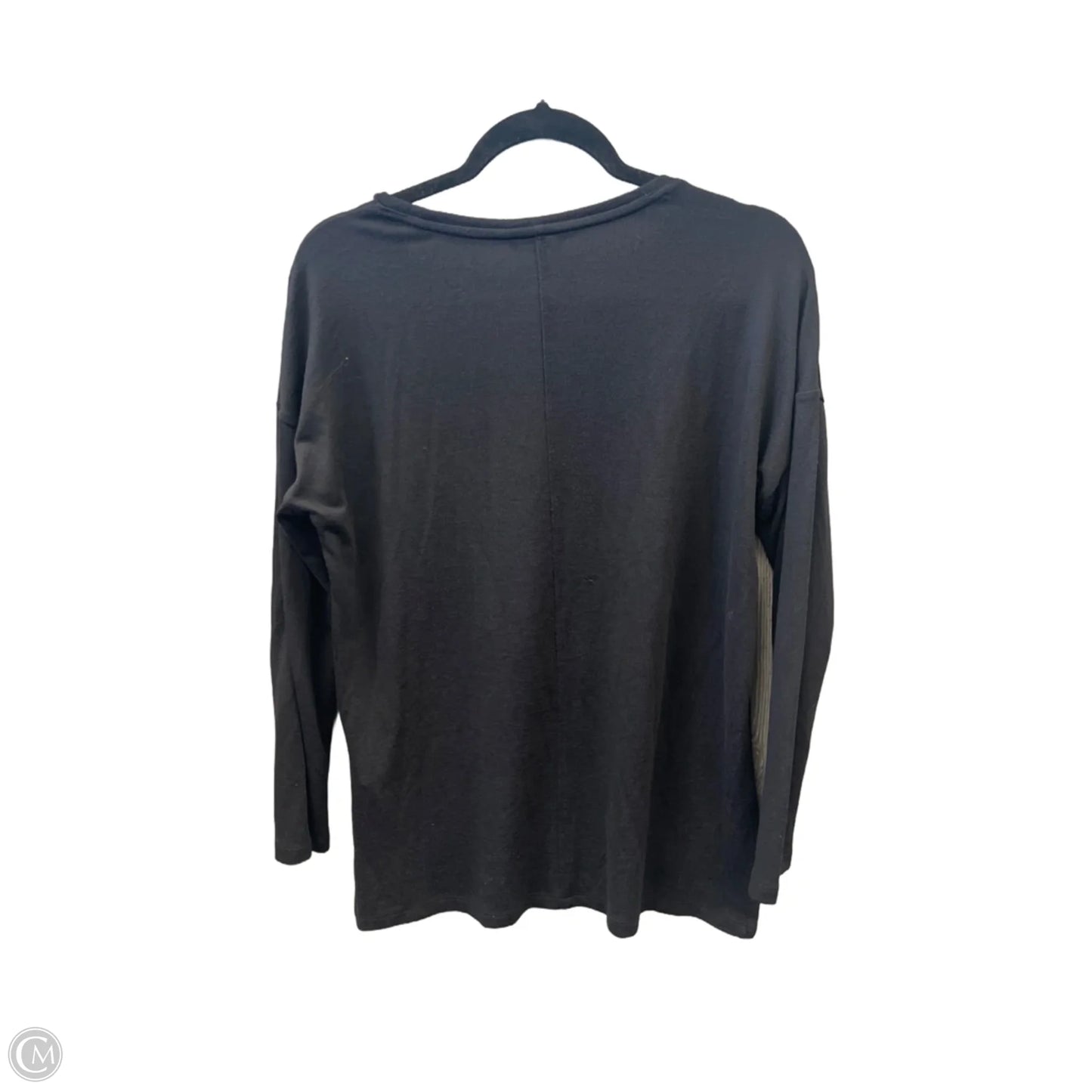 Top Long Sleeve By Banana Republic In Black, Size: S