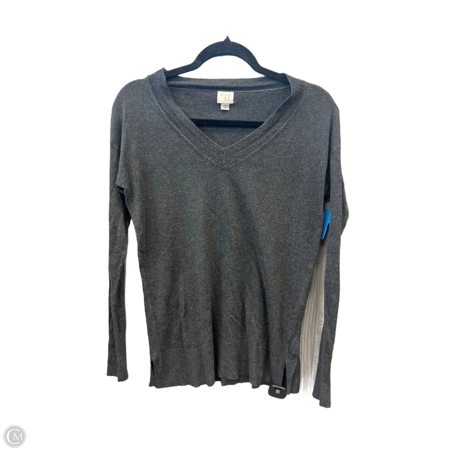 Top Long Sleeve By A New Day In Grey, Size: S