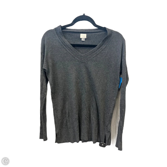 Top Long Sleeve By A New Day In Grey, Size: S