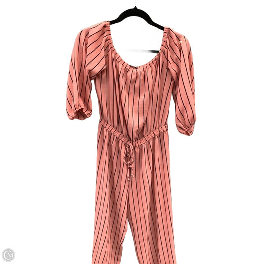 Jumpsuit By Haute Monde In Pink, Size: L