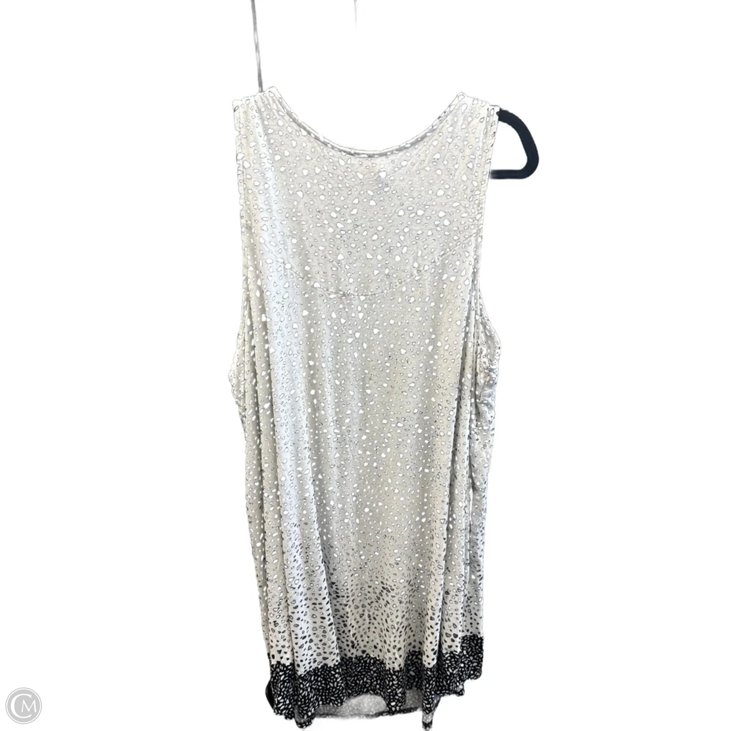 Dress Casual Midi By Simply Vera In Black & White, Size: Xxl