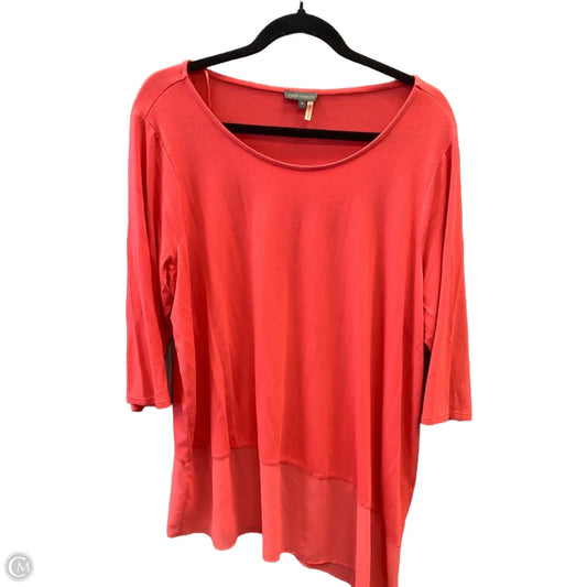 Top Long Sleeve By Vince Camuto In Orange, Size: 1x