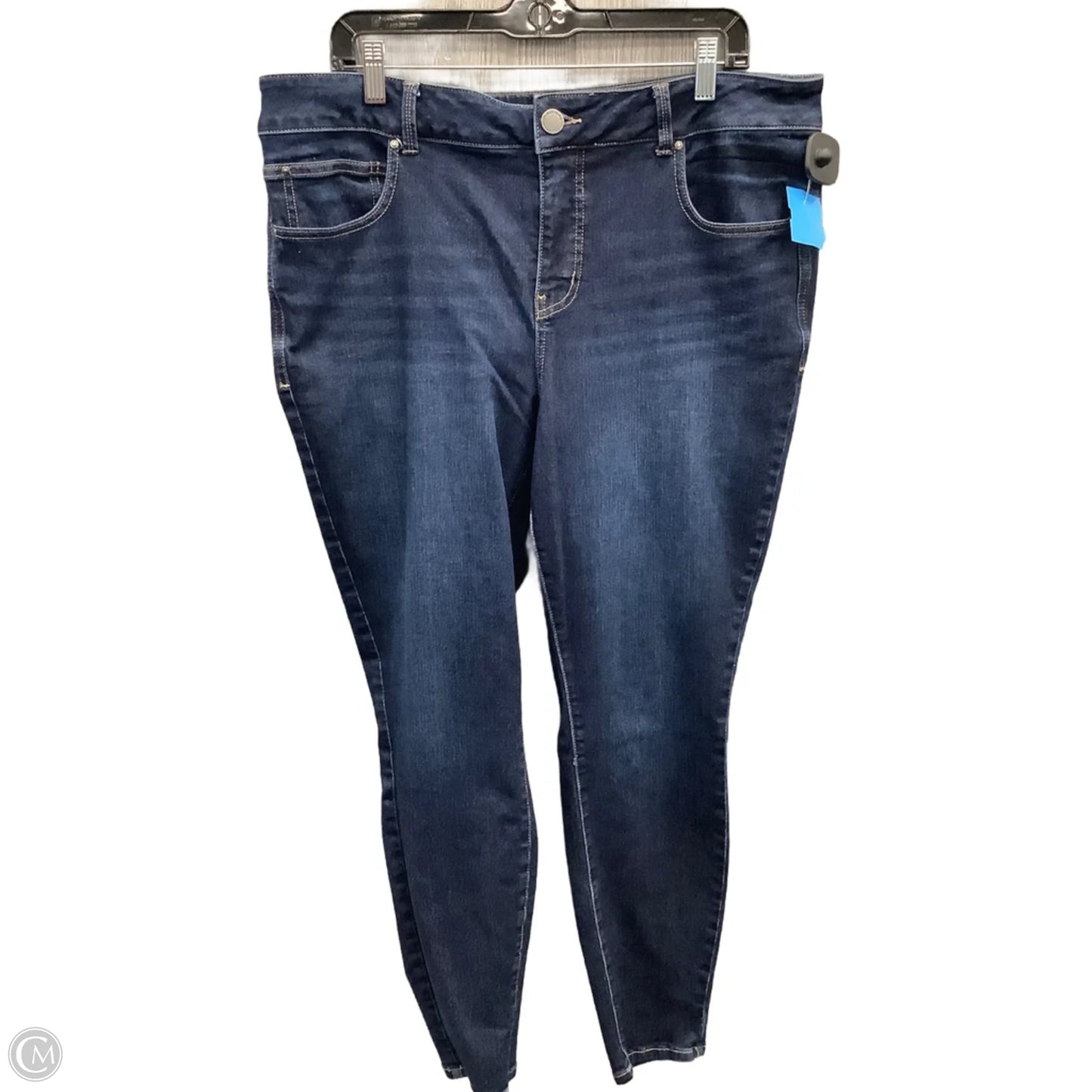 Jeans Skinny By Maurices In Blue Denim, Size: 18