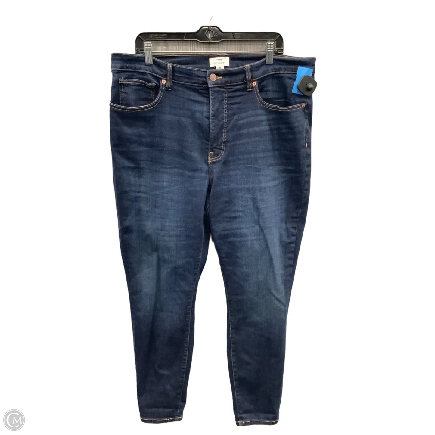 Jeans Skinny By Maurices In Blue Denim, Size: 18