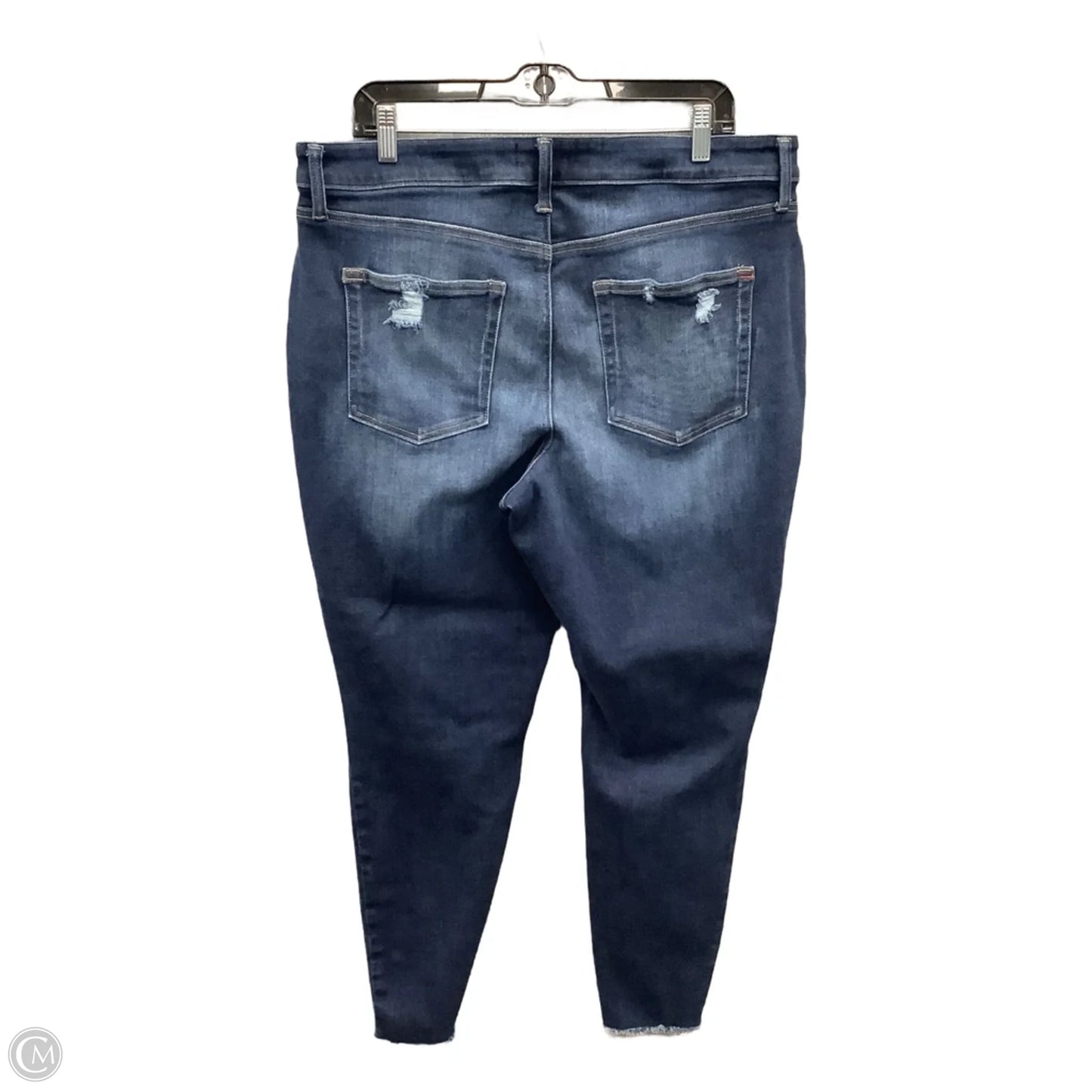 Jeans Skinny By Edgely In Blue Denim, Size: 18