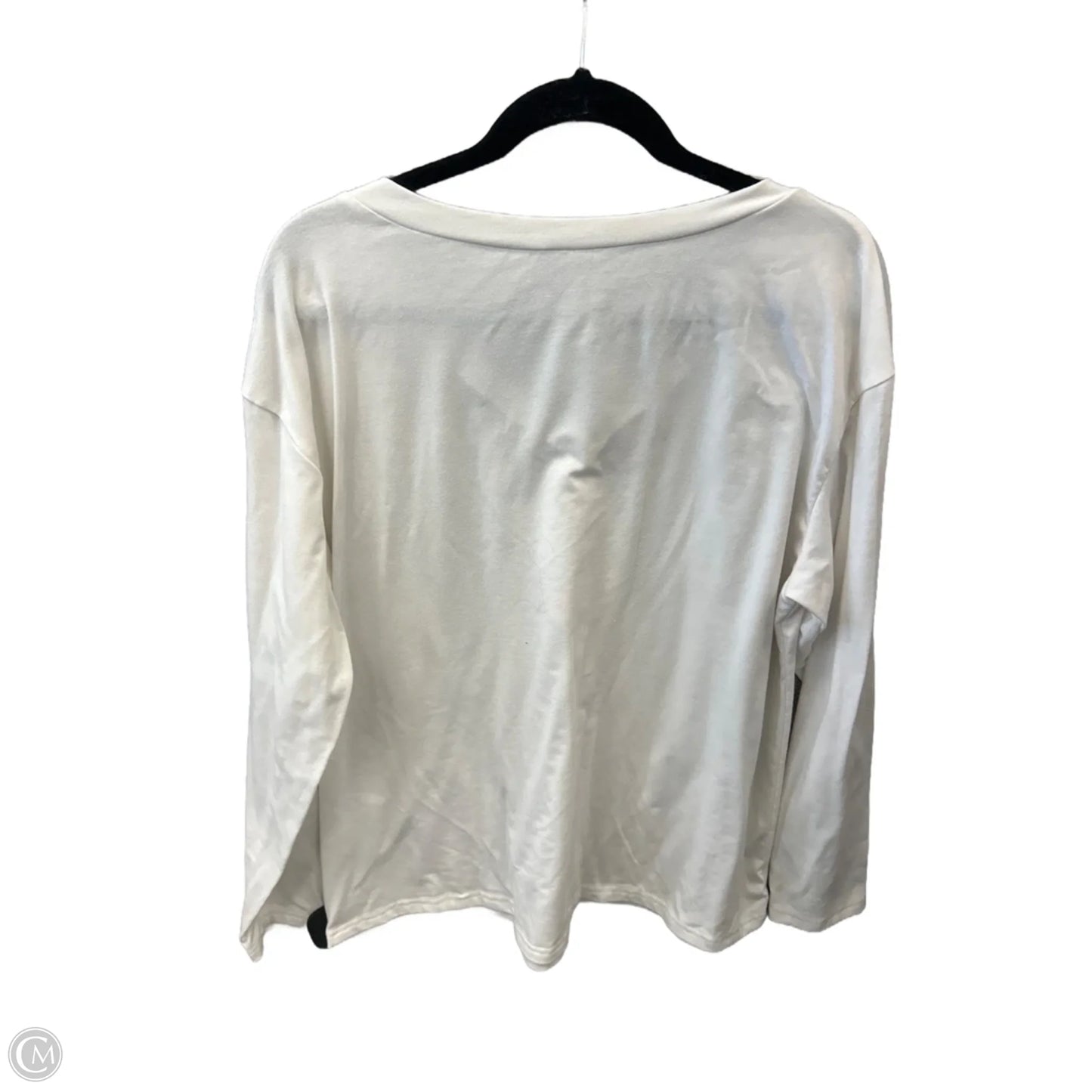 Top Long Sleeve By Clothes Mentor In White, Size: Xl