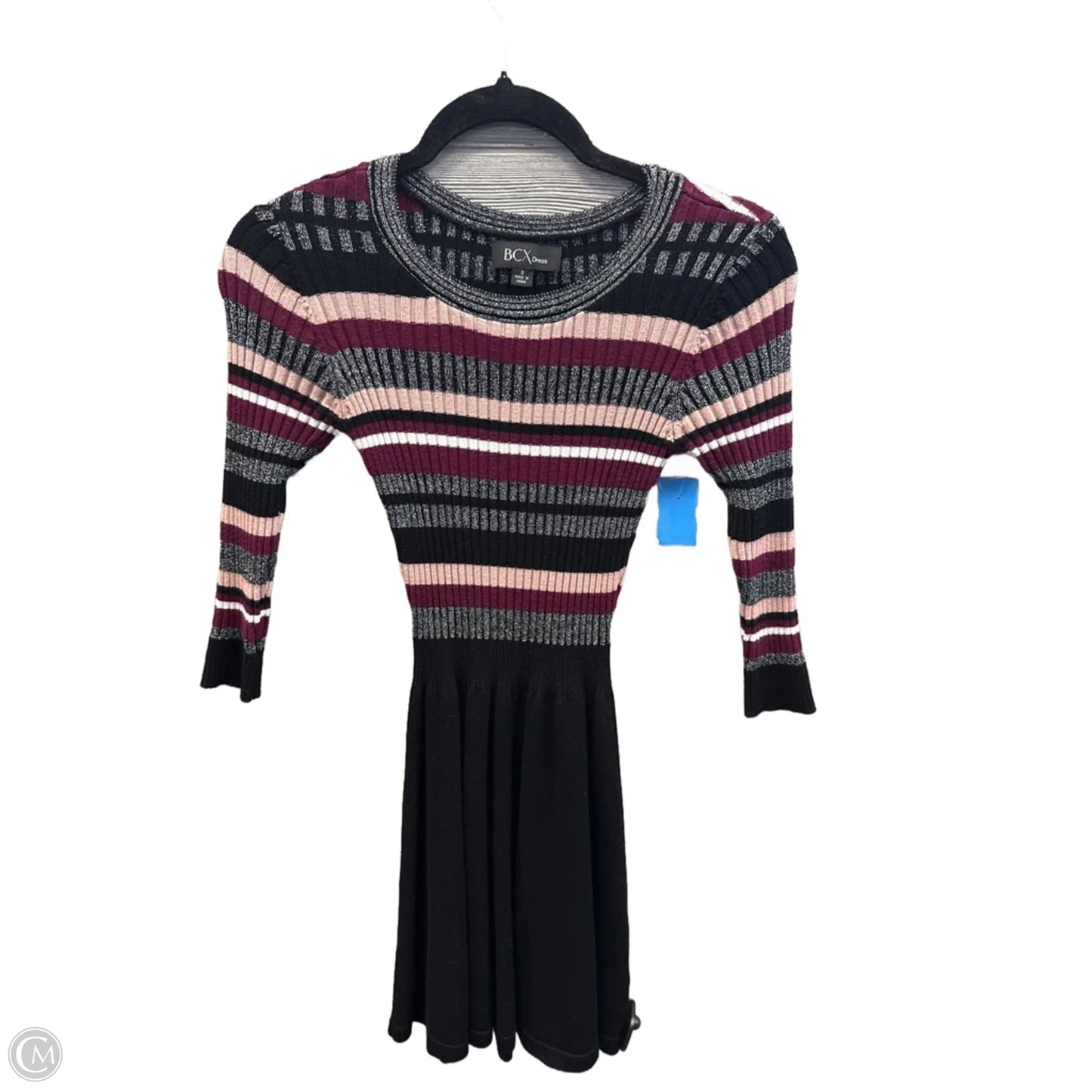 Dress Casual Midi By Ann Taylor In Black, Size: Xs