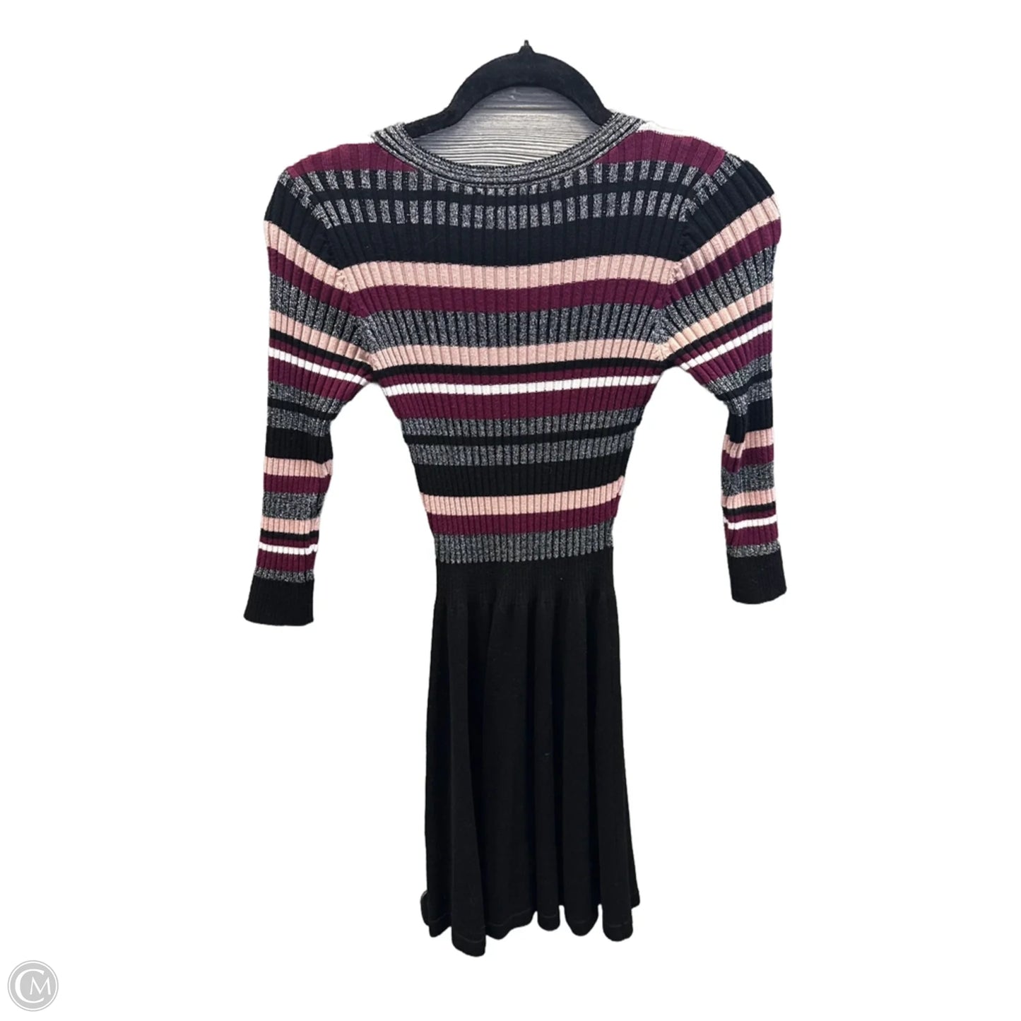 Dress Casual Midi By Ann Taylor In Black, Size: Xs