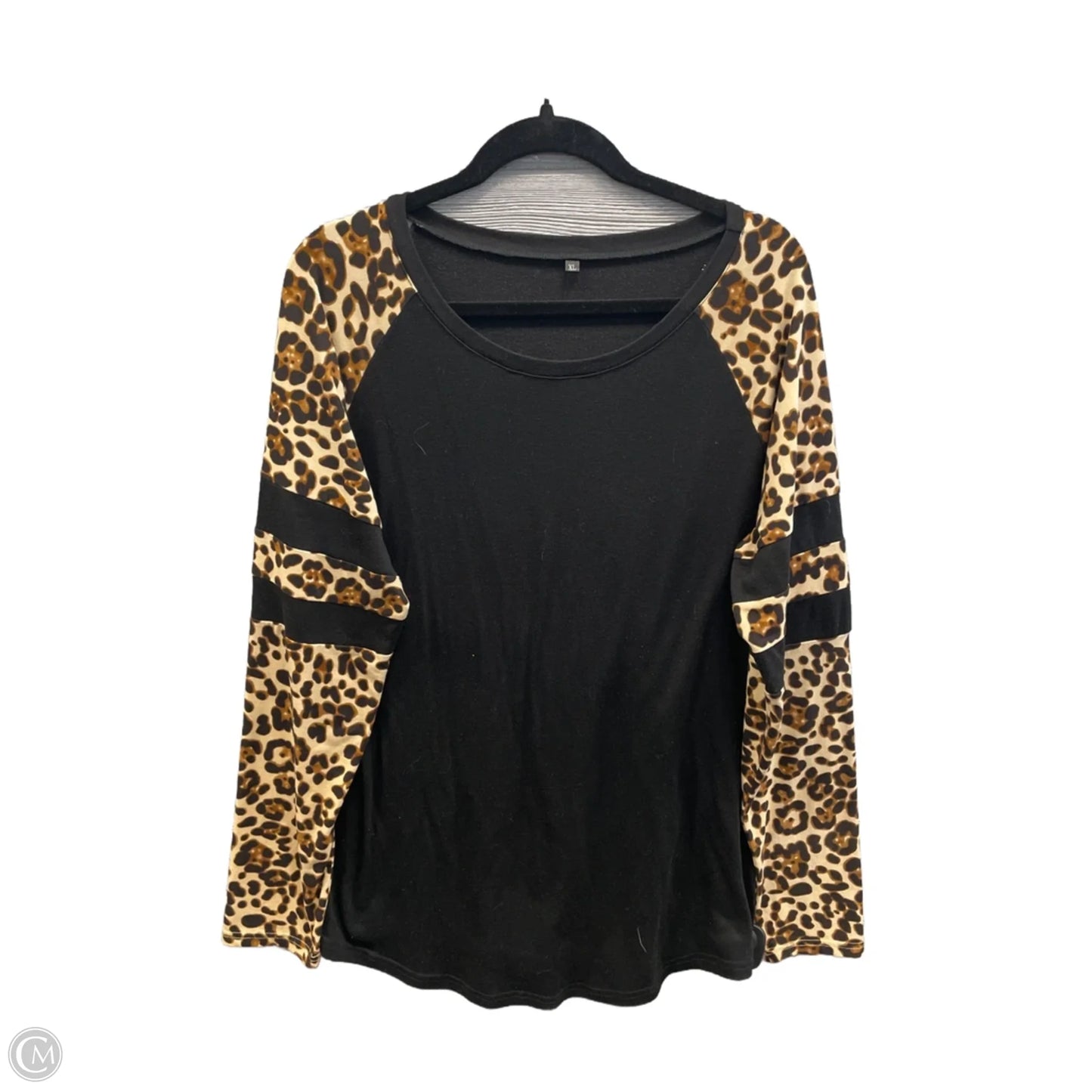 Tunic Long Sleeve By Clothes Mentor In Black, Size: Xl