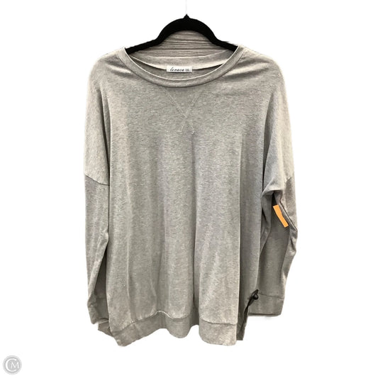 Top Long Sleeve By Clothes Mentor In Grey, Size: Xxl