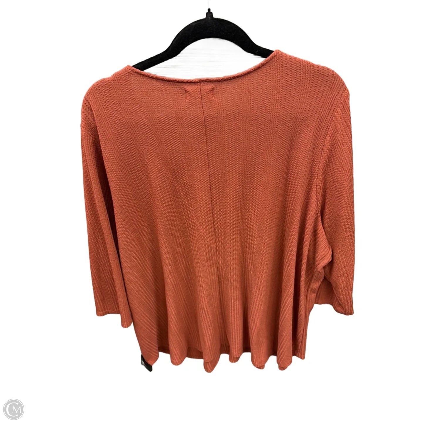 Top Long Sleeve By Maurices In Orange, Size: 3x