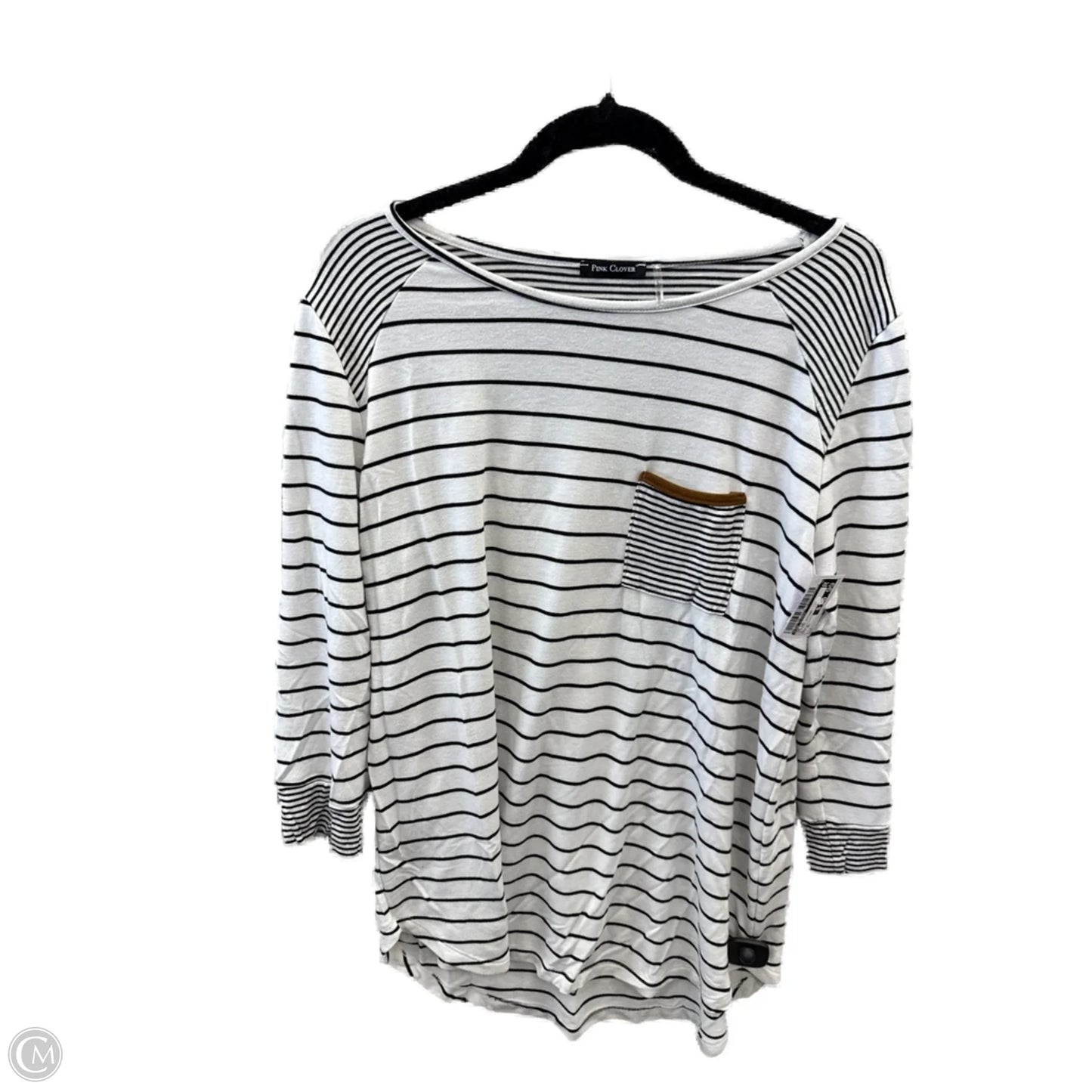 Top Long Sleeve By Pink Clover In Striped Pattern, Size: Xl