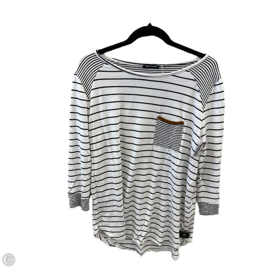 Top Long Sleeve By Pink Clover In Striped Pattern, Size: Xl