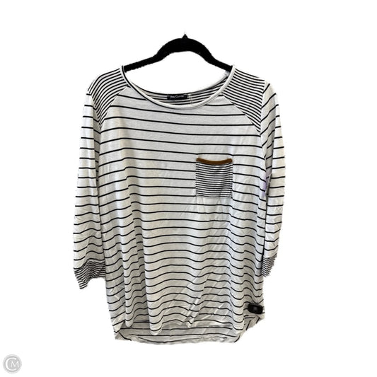 Top Long Sleeve By Pink Clover In Striped Pattern, Size: Xl