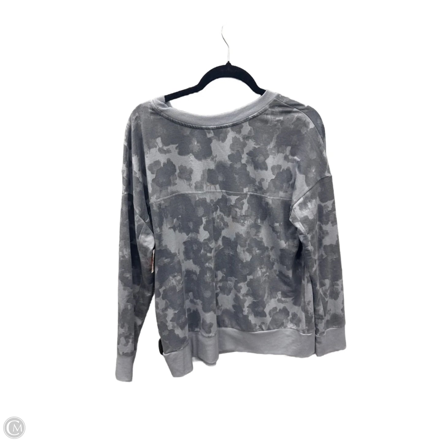 Top Long Sleeve By Mondetta In Grey, Size: L