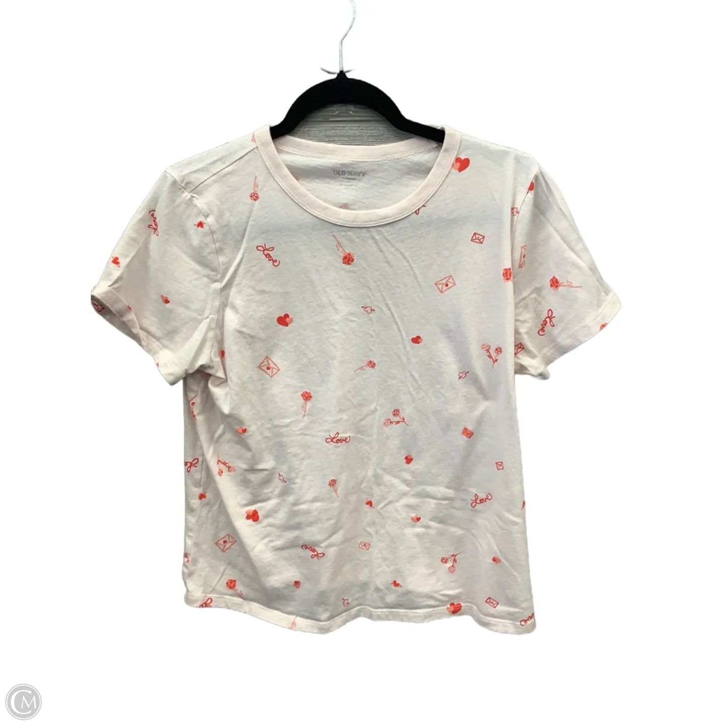 Top Short Sleeve By Old Navy In Pink, Size: L