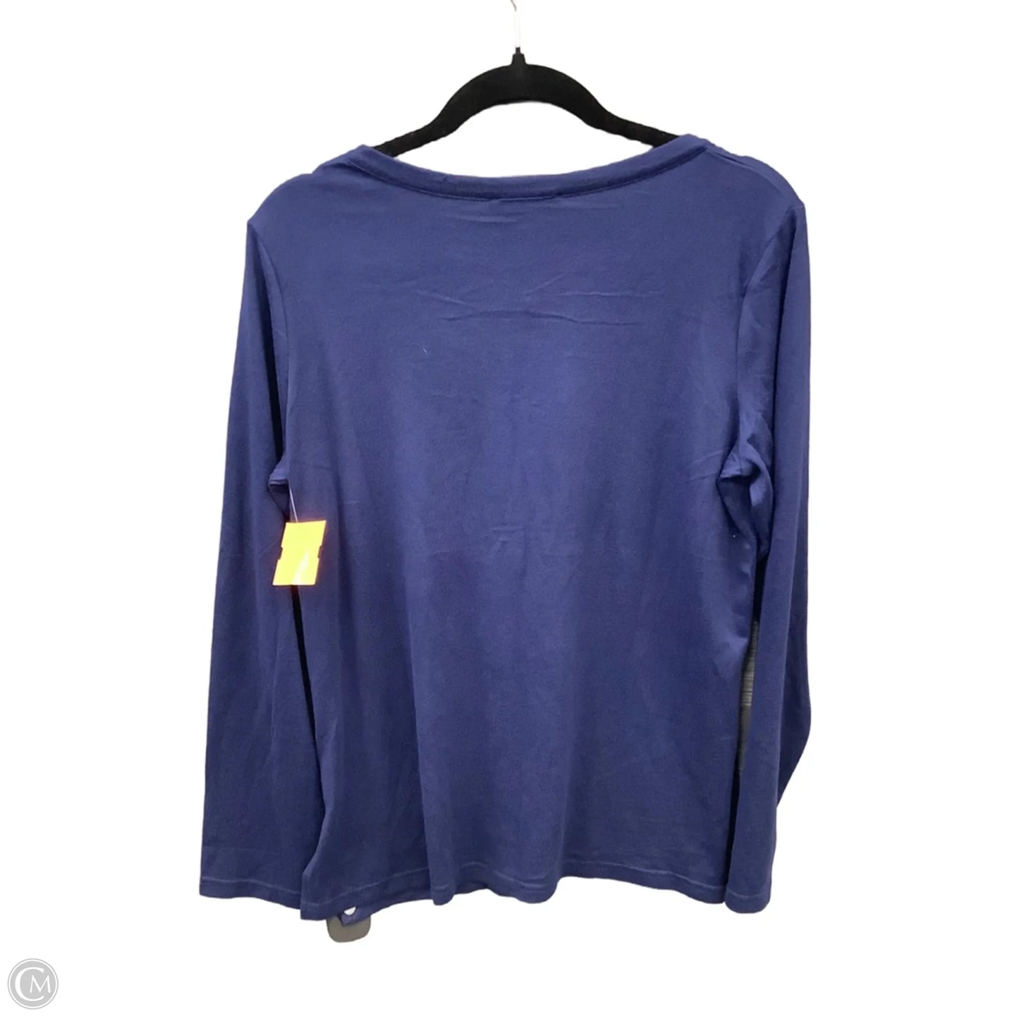 Top Long Sleeve By Mario Serrani In Blue, Size: M