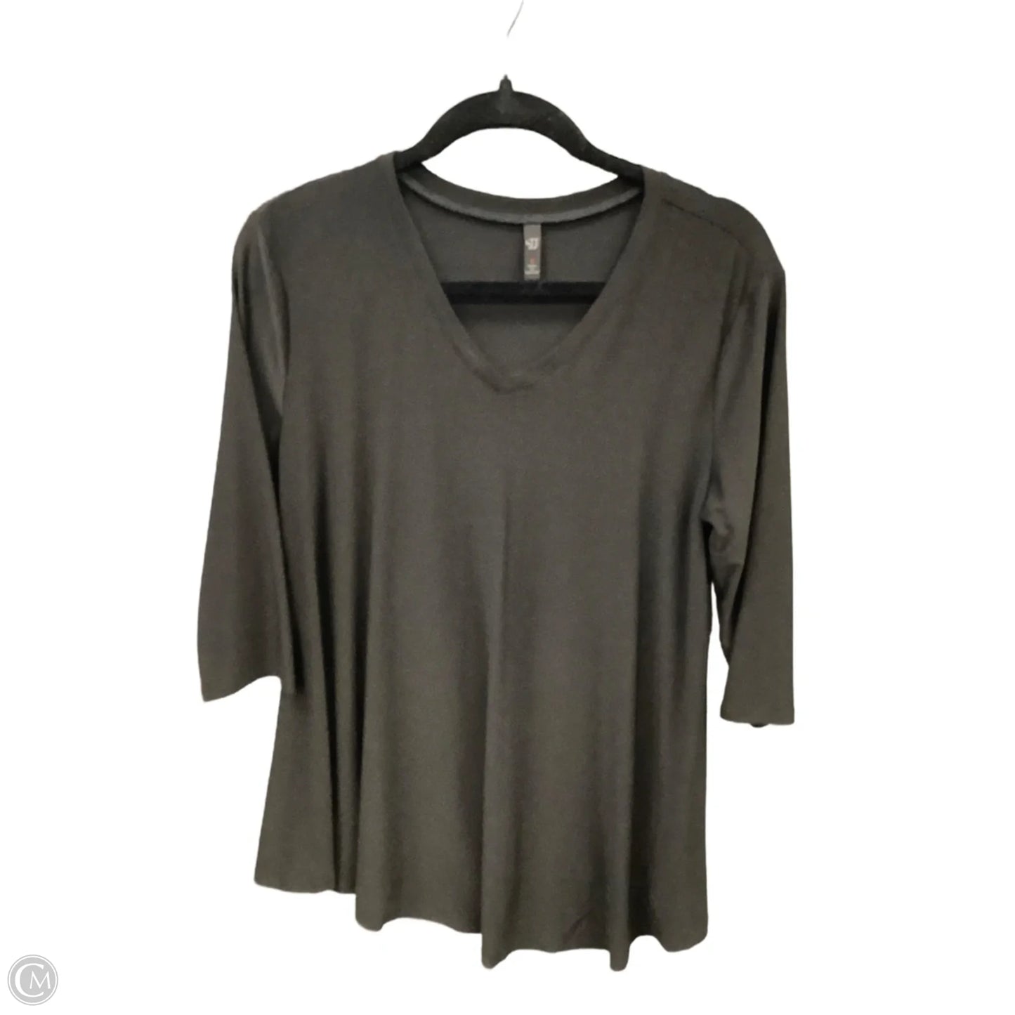 Tunic Long Sleeve By Clothes Mentor In Black, Size: S