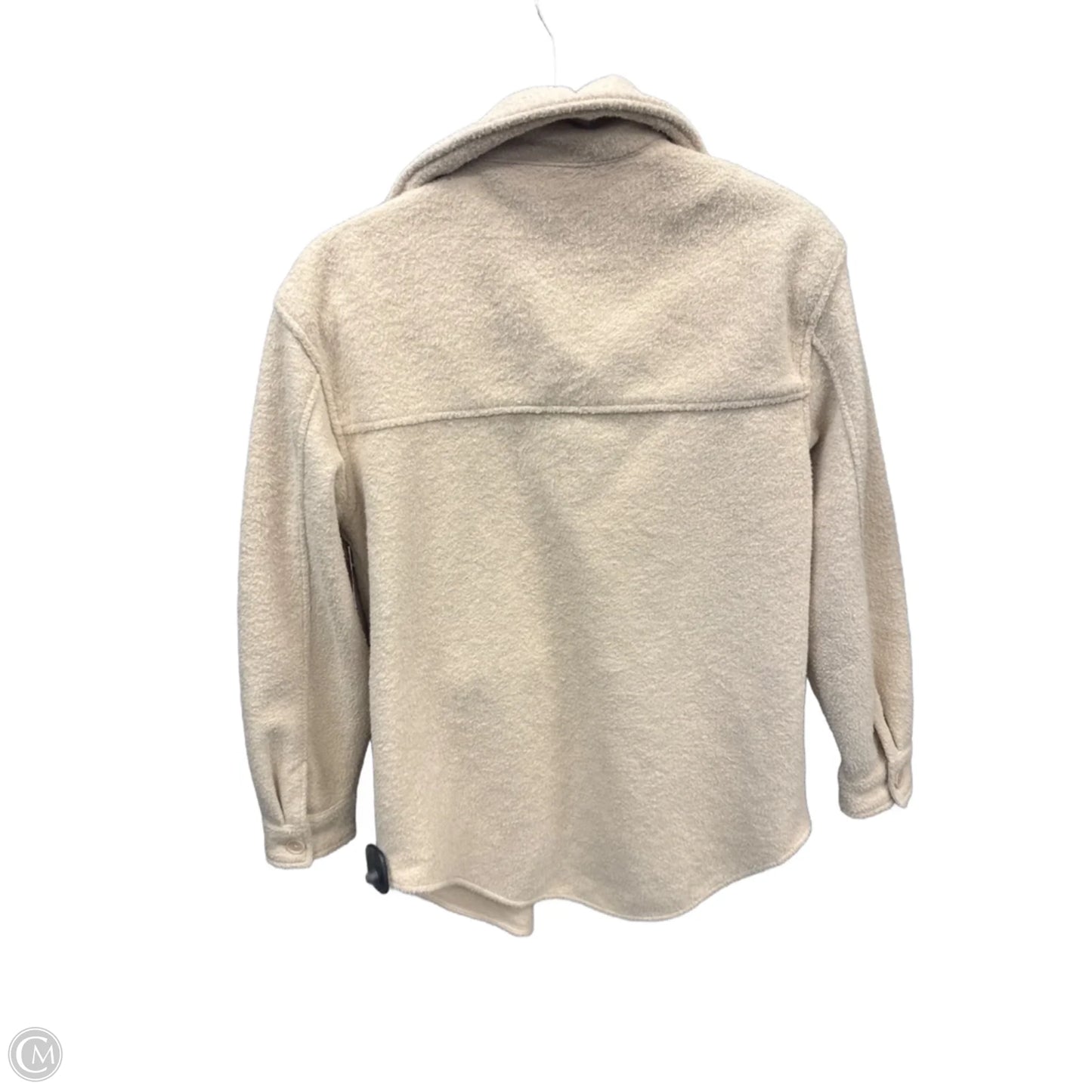 Jacket Fleece By Hilary Radley In Beige, Size: S